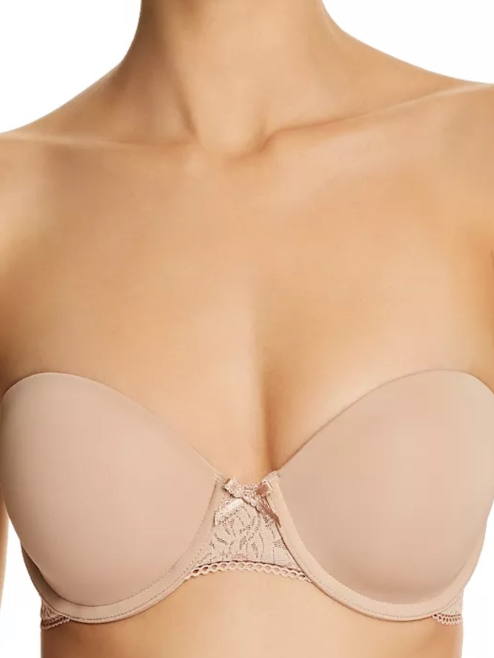 B.tempt'd by Wacoal Modern Method Strapless Picot-Trimmed Bra